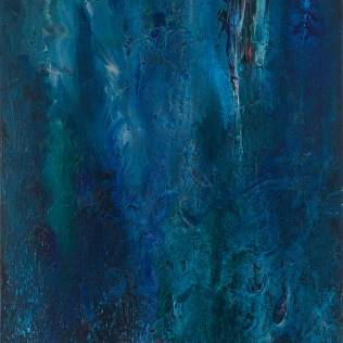 Dennis Mantin "Satchitananda," 2014, Acrylic on canvas 152.4 cm × 50.8 cm (60 in × 20 in)